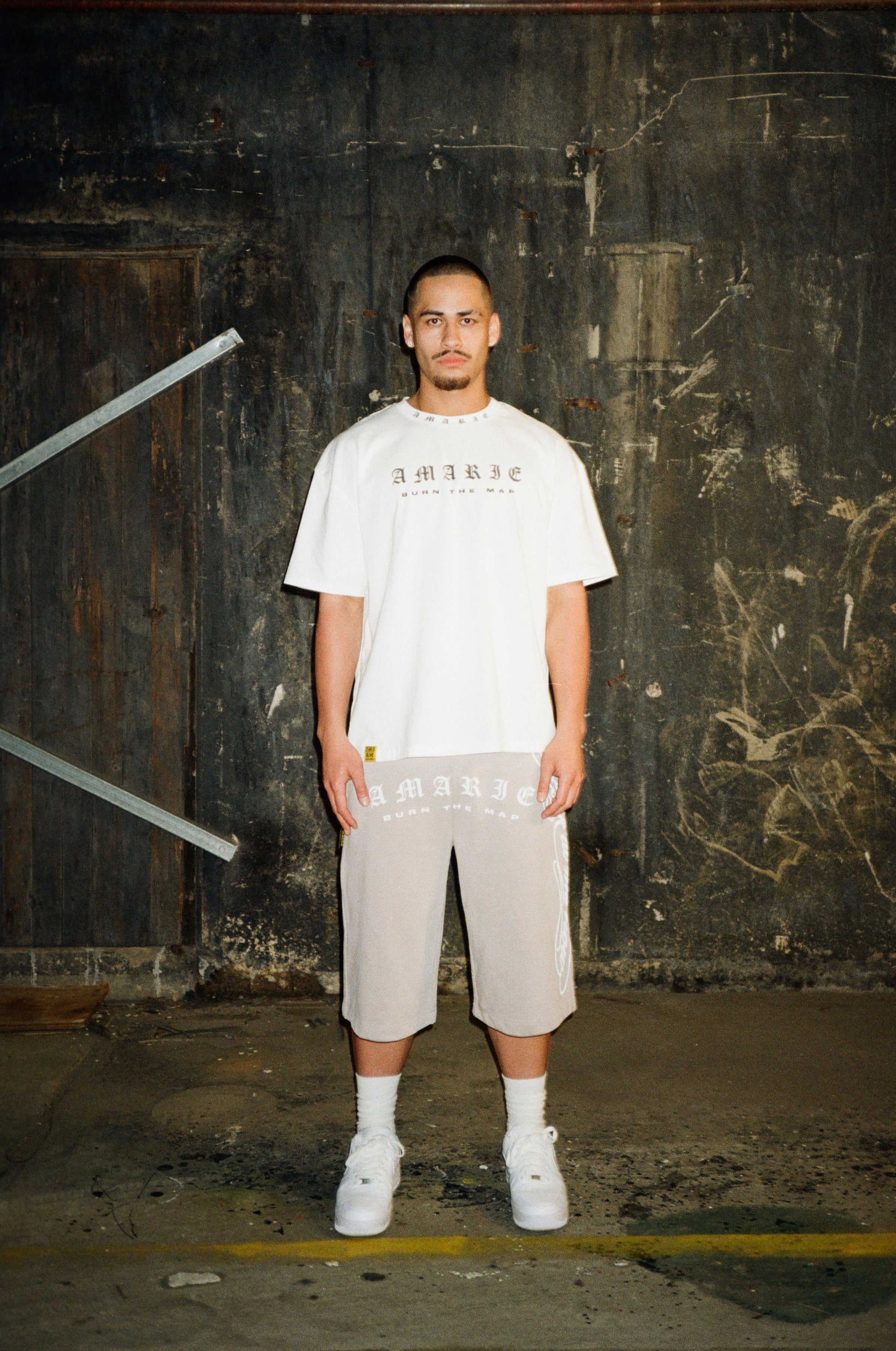 LOOK AT ME NOW JORTS - WHITE