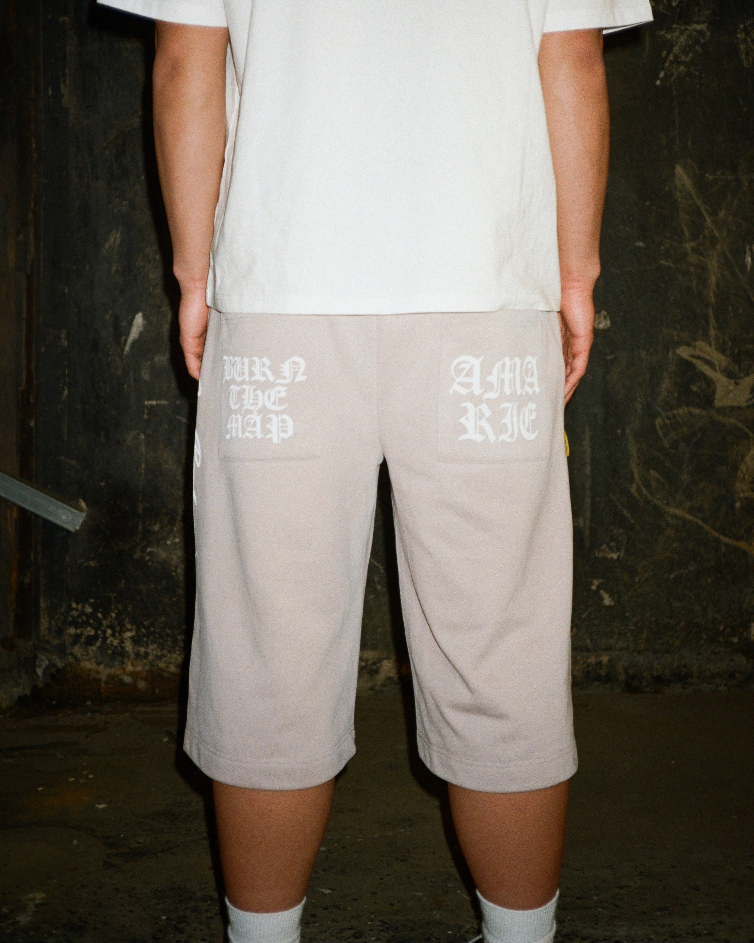 LOOK AT ME NOW JORTS - WHITE