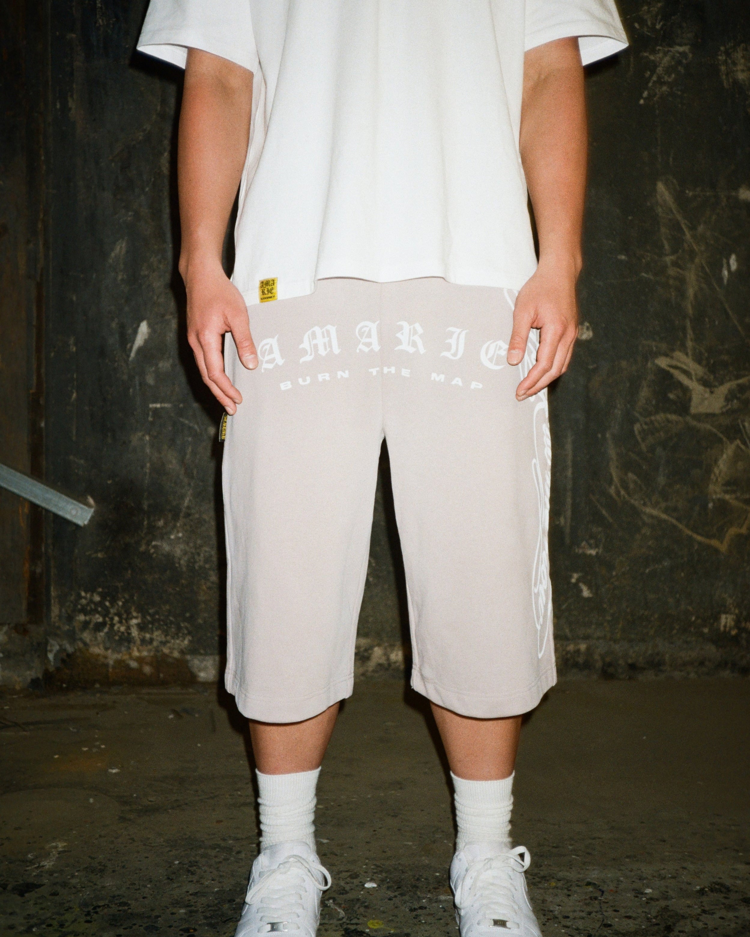 LOOK AT ME NOW JORTS - WHITE